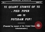Image of Animated Uncle Sam as Pied Piper United States USA, 1918, second 3 stock footage video 65675042476