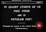 Image of Animated Uncle Sam as Pied Piper United States USA, 1918, second 5 stock footage video 65675042476