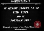 Image of Animated Uncle Sam as Pied Piper United States USA, 1918, second 9 stock footage video 65675042476