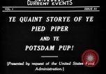 Image of Animated Uncle Sam as Pied Piper United States USA, 1918, second 12 stock footage video 65675042476