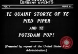 Image of Animated Uncle Sam as Pied Piper United States USA, 1918, second 13 stock footage video 65675042476