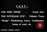Image of Animated Uncle Sam as Pied Piper United States USA, 1918, second 21 stock footage video 65675042476