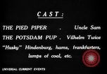 Image of Animated Uncle Sam as Pied Piper United States USA, 1918, second 23 stock footage video 65675042476