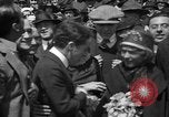 Image of Chaplin, Pickford, and Fairbanks at the Third Liberty Loan drive Washington DC USA, 1918, second 30 stock footage video 65675042480