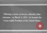 Standbild Woodrow Wilson Washington DC USA, 1917, aus Sekunde 1 historischem Filmmaterial Videoclip 65675042489