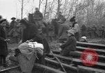 Image of French refugees with American soldiers in World War I France, 1918, second 5 stock footage video 65675042495