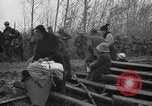 Image of French refugees with American soldiers in World War I France, 1918, second 21 stock footage video 65675042495
