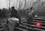 Image of French refugees with American soldiers in World War I France, 1918, second 22 stock footage video 65675042495