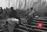 Image of French refugees with American soldiers in World War I France, 1918, second 23 stock footage video 65675042495