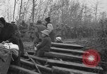 Image of French refugees with American soldiers in World War I France, 1918, second 25 stock footage video 65675042495