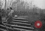 Image of French refugees with American soldiers in World War I France, 1918, second 27 stock footage video 65675042495