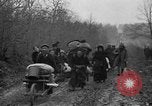 Image of French refugees with American soldiers in World War I France, 1918, second 51 stock footage video 65675042495