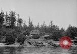 Image of Puget Sound coastline in early 1900s Tacoma Washington USA, 1917, second 5 stock footage video 65675042499