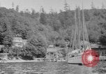 Image of Puget Sound coastline in early 1900s Tacoma Washington USA, 1917, second 15 stock footage video 65675042499