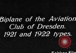 Image of Bavarian Club biplane Germany, 1922, second 4 stock footage video 65675042527