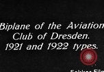 Image of Bavarian Club biplane Germany, 1922, second 5 stock footage video 65675042527