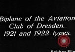 Image of Bavarian Club biplane Germany, 1922, second 6 stock footage video 65675042527