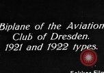 Image of Bavarian Club biplane Germany, 1922, second 7 stock footage video 65675042527