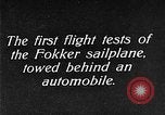 Standbild Fokker Segelflugzeug Deutschland, 1922, aus Sekunde 9 historischem Filmmaterial Videoclip 65675042533