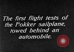 Standbild Fokker Segelflugzeug Deutschland, 1922, aus Sekunde 12 historischem Filmmaterial Videoclip 65675042533