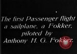 Standbild Fokker biplanaren Deutschland, 1922, aus Sekunde 1 historischem Filmmaterial Videoclip 65675042534