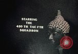 Image of United States 430th Fighter Squadron arrival in Thailand Takhli Thailand, 1964, second 59 stock footage video 65675042576