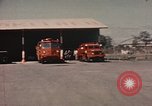 Image of fire trucks Takhli Thailand, 1964, second 60 stock footage video 65675042582