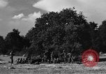 Standbild United States Army Field Artillery waffenmannschaft Afrikanisch Mantes de Gassicourt Frankreich, 1944, aus Sekunde 46 historischem Filmmaterial Videoclip 65675042597
