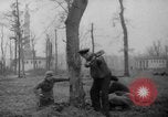 Standbild Deutsche Schneiden von Bäumen für Kraftstoff in Berlin nach Zweiten Weltkrieg Berlin Deutschland, 1945, aus Sekunde 6 historischem Filmmaterial Videoclip 65675042630