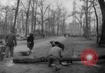 Standbild Schneiden von Bäumen Berlin Deutschland, 1945, aus Sekunde 51 historischem Filmmaterial Videoclip 65675042631