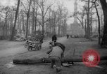 Standbild Schneiden von Bäumen Berlin Deutschland, 1945, aus Sekunde 57 historischem Filmmaterial Videoclip 65675042631