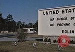 Image of Eglin Air Force Base Main Entrance Florida United States USA, 1968, second 62 stock footage video 65675042701