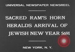 Image of shofar New York United States USA, 1930, second 5 stock footage video 65675042729
