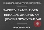 Image of shofar New York United States USA, 1930, second 8 stock footage video 65675042729