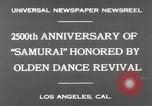 Image of Japanese sword dance Los Angeles California USA, 1930, second 3 stock footage video 65675042730
