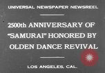 Image of Japanese sword dance Los Angeles California USA, 1930, second 4 stock footage video 65675042730