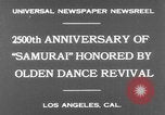 Image of Japanese sword dance Los Angeles California USA, 1930, second 7 stock footage video 65675042730