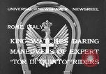 Image roi Victor Emmanuel III Rome Italie, 1933, de la seconde 10 séquences d'archives historiques vidéo 65675042740
