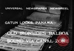 Image of USS Constitution ship Panama, 1933, second 5 stock footage video 65675042742