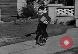 Image of unicycle Los Angeles California USA, 1933, second 16 stock footage video 65675042743