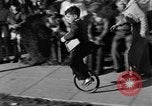 Image of unicycle Los Angeles California USA, 1933, second 29 stock footage video 65675042743