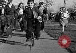 Image of unicycle Los Angeles California USA, 1933, second 34 stock footage video 65675042743