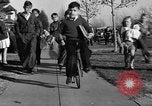 Image of unicycle Los Angeles California USA, 1933, second 36 stock footage video 65675042743