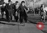 Image of unicycle Los Angeles California USA, 1933, second 37 stock footage video 65675042743