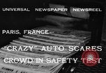 Image of non skid automobile Paris France, 1933, second 1 stock footage video 65675042744
