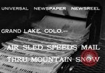 Image of air sled Colorado United States USA, 1933, second 1 stock footage video 65675042745