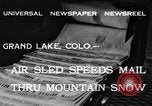 Image of air sled Colorado United States USA, 1933, second 7 stock footage video 65675042745