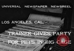 Image of leopards Los Angeles California USA, 1933, second 3 stock footage video 65675042746