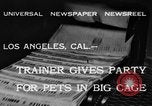 Image of leopards Los Angeles California USA, 1933, second 7 stock footage video 65675042746