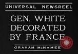Image of General White France, 1934, second 1 stock footage video 65675042759